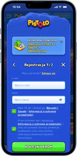 Pistolo Casino Proces rejestracji