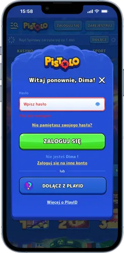 Pistolo Casino Zaloguj się na swoje konto